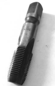 Метчик Rс 3/8", м/р, Р6М5, 75/21 мм, конический трубный, ГОСТ 6227-80,